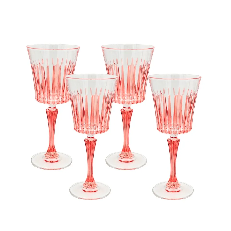 les-ottomans-cgg07-weingl-ser-4er-set-koralle-handbemalt image 1