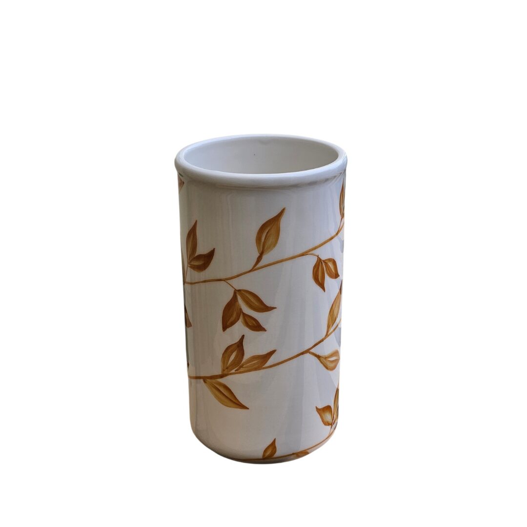 les-ottomans-vase-keramik-handbemalt-palmen-motiv image 1