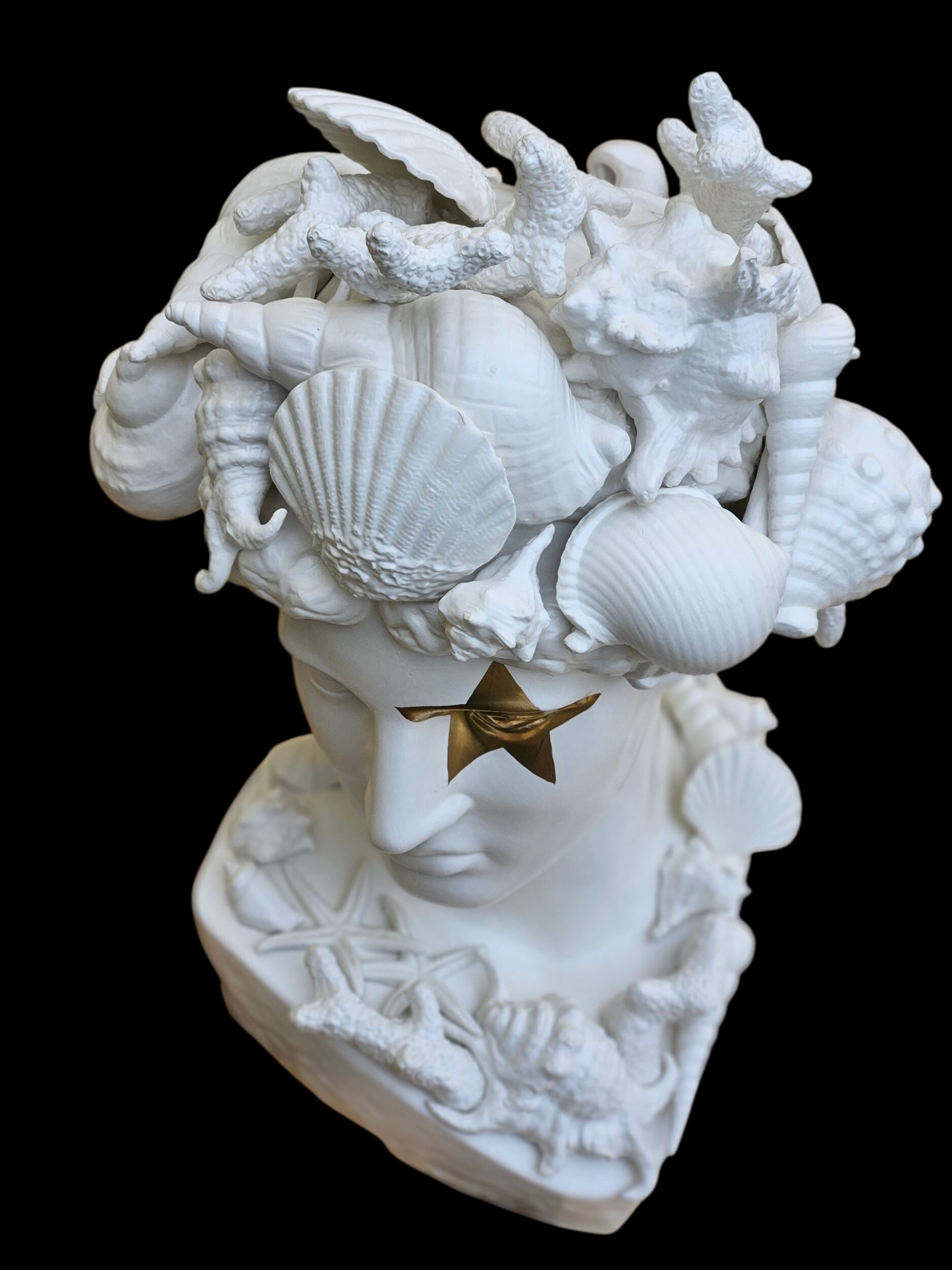 les-ottomans-skulptur-kopf-aus-handbemalter-keramik image 3
