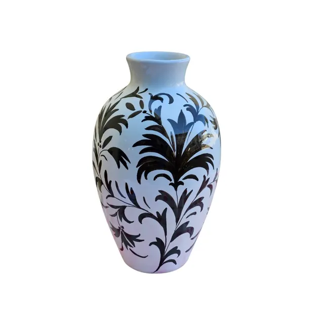 les-ottomans-vase-keramik-mit-handapplizierter-decalcomania image 1