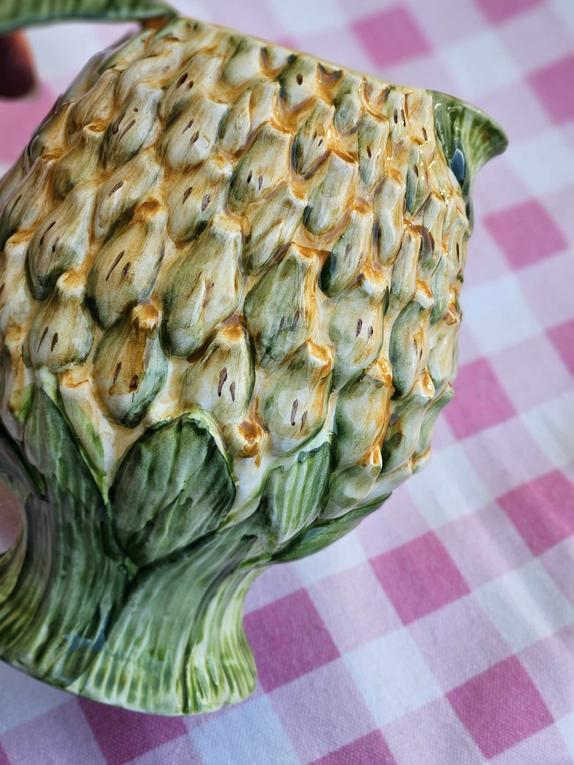 les-ottomans-kanne-ananas-handbemalte-keramik-kanne-vase image 2