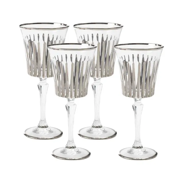 les-ottomans-weingl-ser-aus-kristall-handbemalt-4er-set-platino image 1