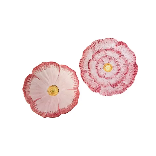les-ottomans-vorspeisenteller-floral-aus-keramik-2er-set image 1