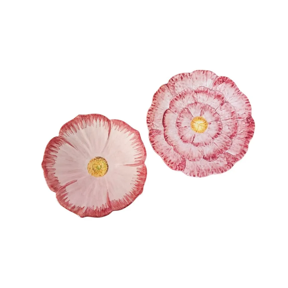 les-ottomans-vorspeisenteller-floral-aus-keramik-2er-set image 1