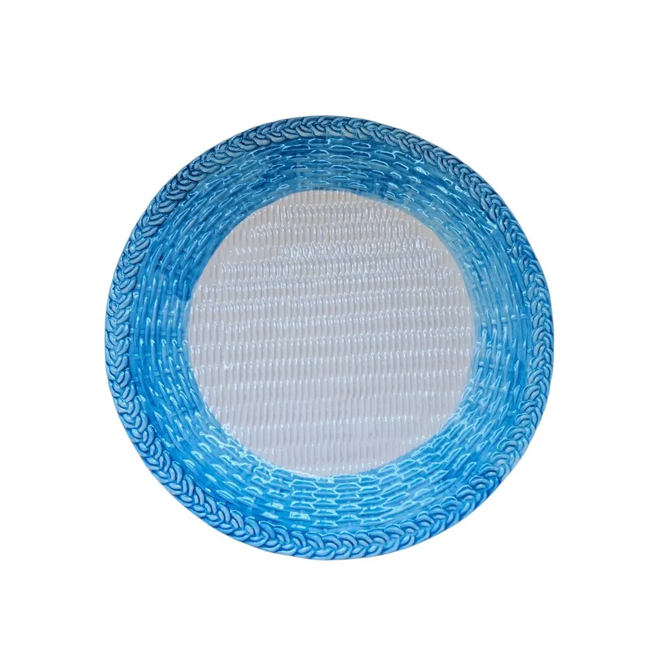 les-ottomans-wicker-blu-teller-aus-handbemalter-keramik image 1