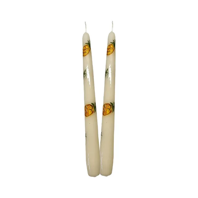 les-ottomans-duftkerzen-can03-ananas-2er-set-handbemalt image 1