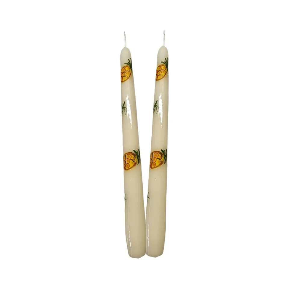 les-ottomans-duftkerzen-can03-ananas-2er-set-handbemalt image 1