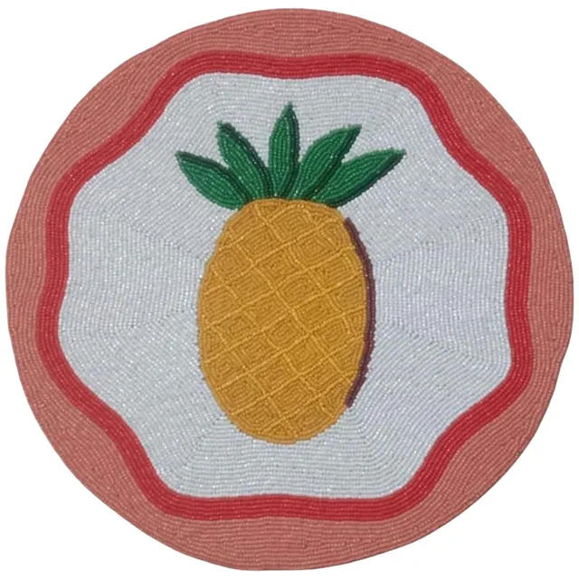 les-ottomans-platzmatten-mit-perlen-2er-set-ananas image 1
