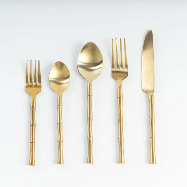 les-ottomans-gold-bamboo-besteckset image 1