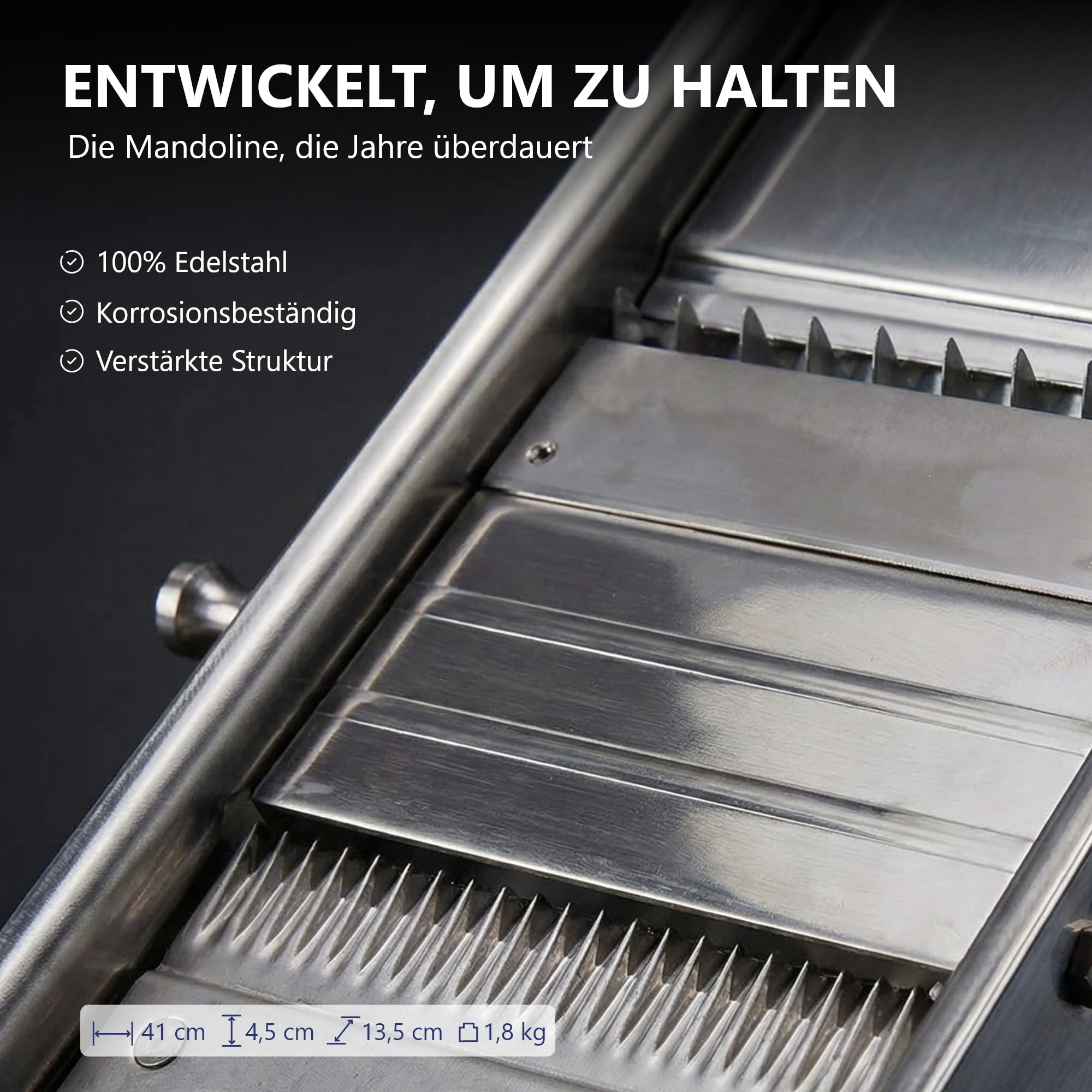 louis-tellier-edelstahl-mandoline-mit-schlitten-25-x-12-x-7-cm-3-10-mm image 5