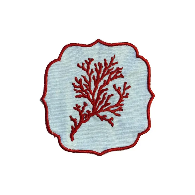 les-ottomans-hcn06-cocktail-servietten-handbestickt-baumwolle-2er-set image 1
