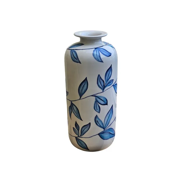 les-ottomans-handbemalte-keramik-vase-palmen-motiv image 1