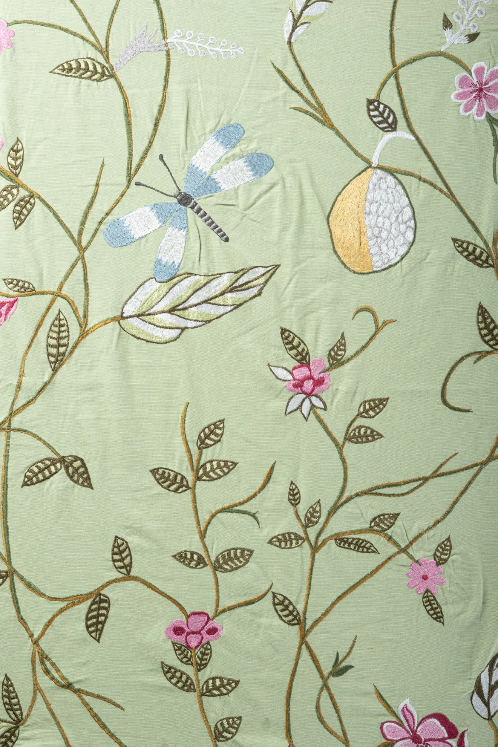 les-ottomans-ebt16-tischdecke-baumwolle-mit-blumenstickerei image 2