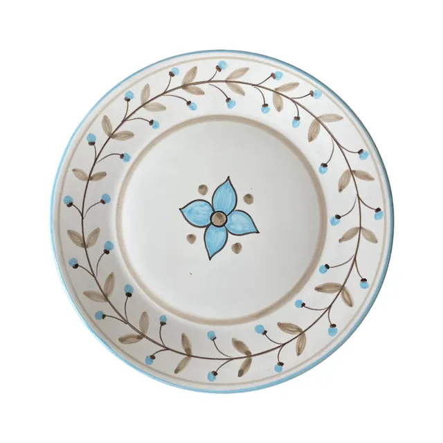 les-ottomans-teller-flach-keramik-handbemalt-floral image 1