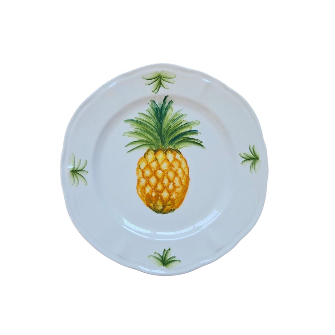 les-ottomans-ananas-teller-flach-keramik-handbemalt image 1