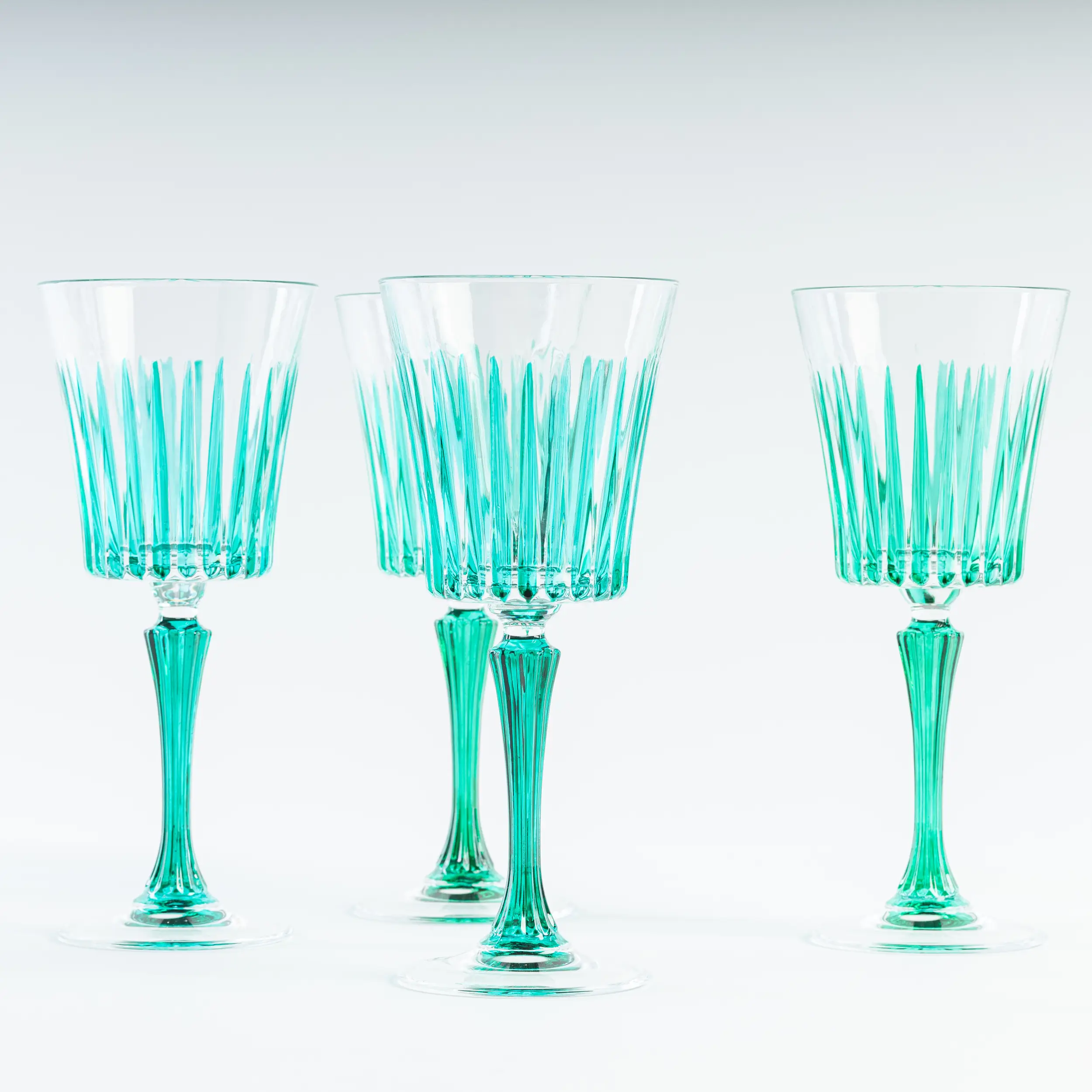 les-ottomans-weingl-ser-kristall-handbemalt-t-rkis-set-4-teilig image 1