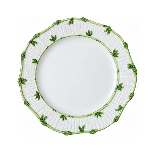les-ottomans-grp06-platzteller-keramik-greenery-handbemalt image 1