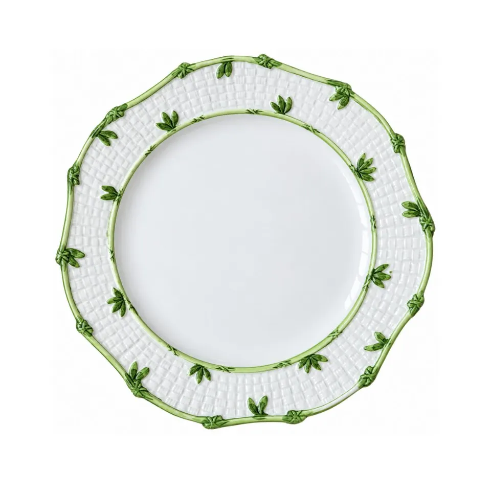 les-ottomans-grp06-platzteller-keramik-greenery-handbemalt image 1