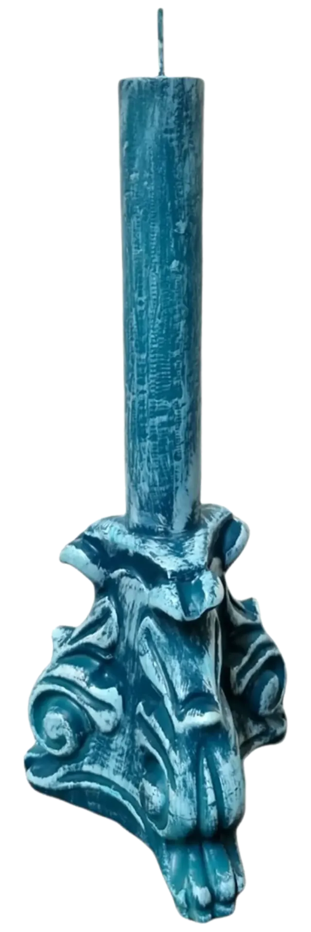 les-ottomans-candelabro-blu-kerze-in-kandelaberform-handbemalt image 1