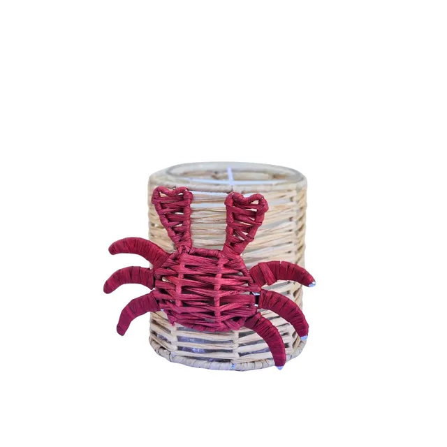les-ottomans-menl03-kerzenhalter-raffia-krabbe image 1