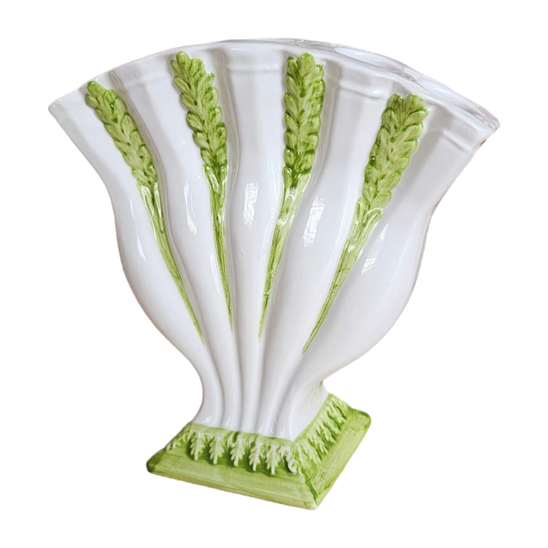 les-ottomans-vase-aus-keramik-handbemalt-hren-gr-n-weit image 1