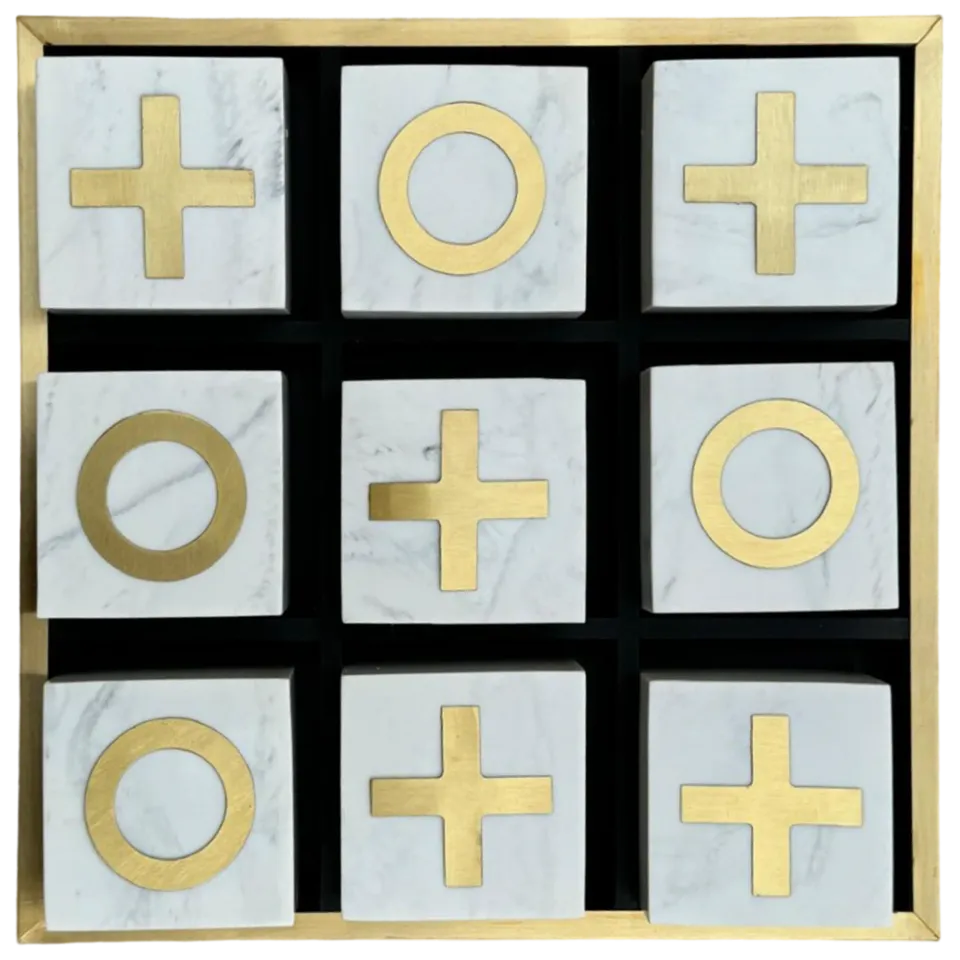 les-ottomans-tic-tac-toe-spiel-aus-resin image 1