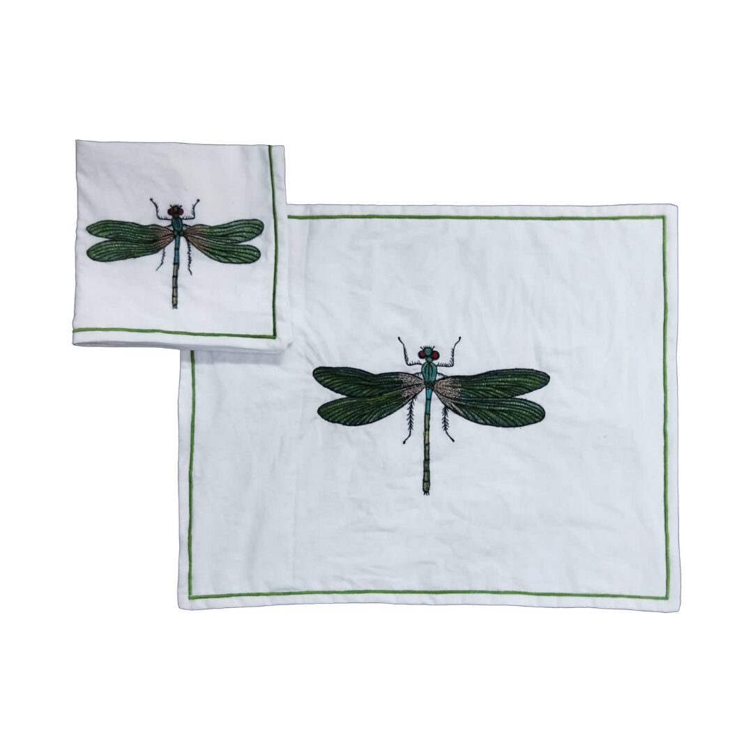les-ottomans-libellula-platzset-serviette-baumwolle-bestickt image 1