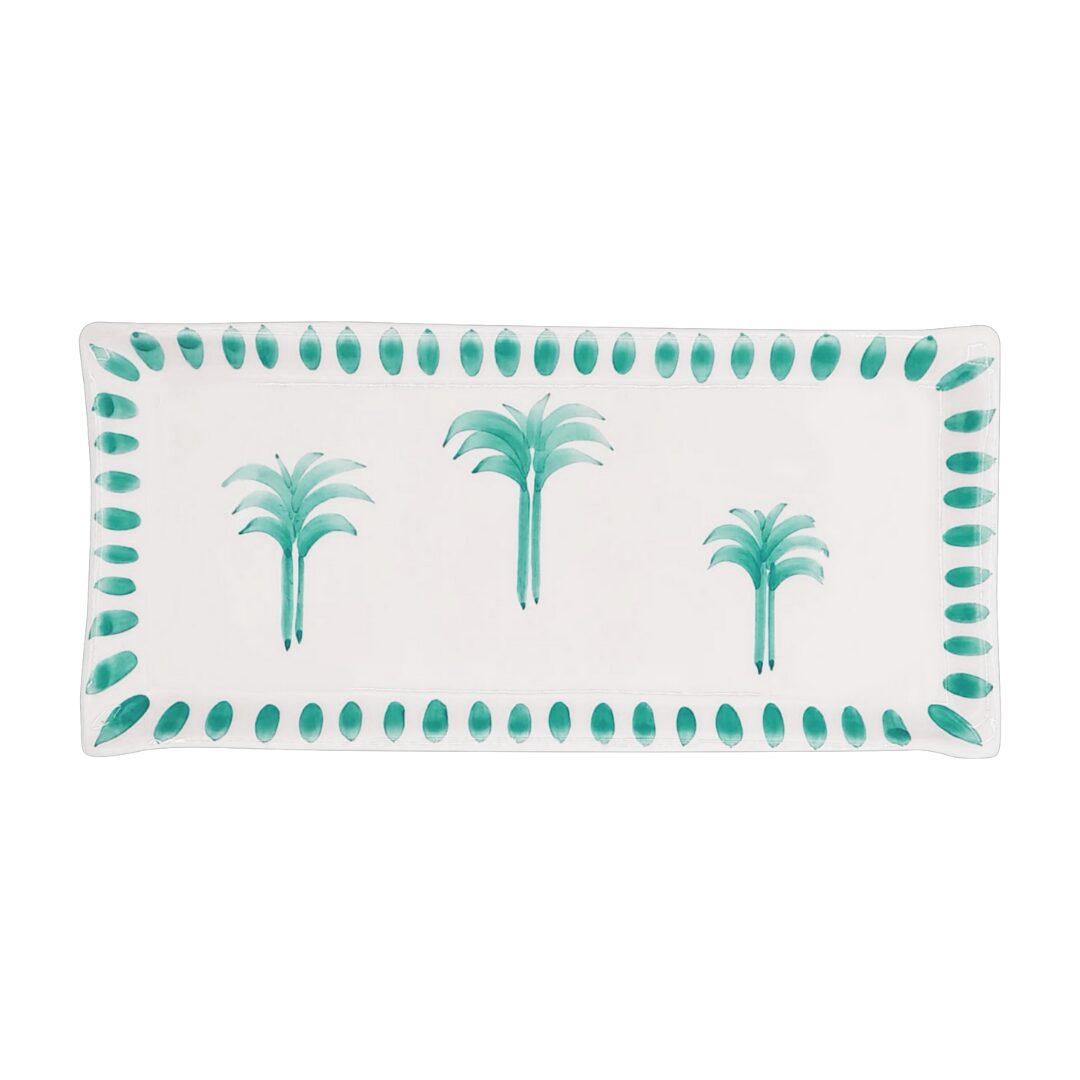 les-ottomans-palms-tpvt03-serviertablett-keramik-gr-n-handbemalt-gro image 1