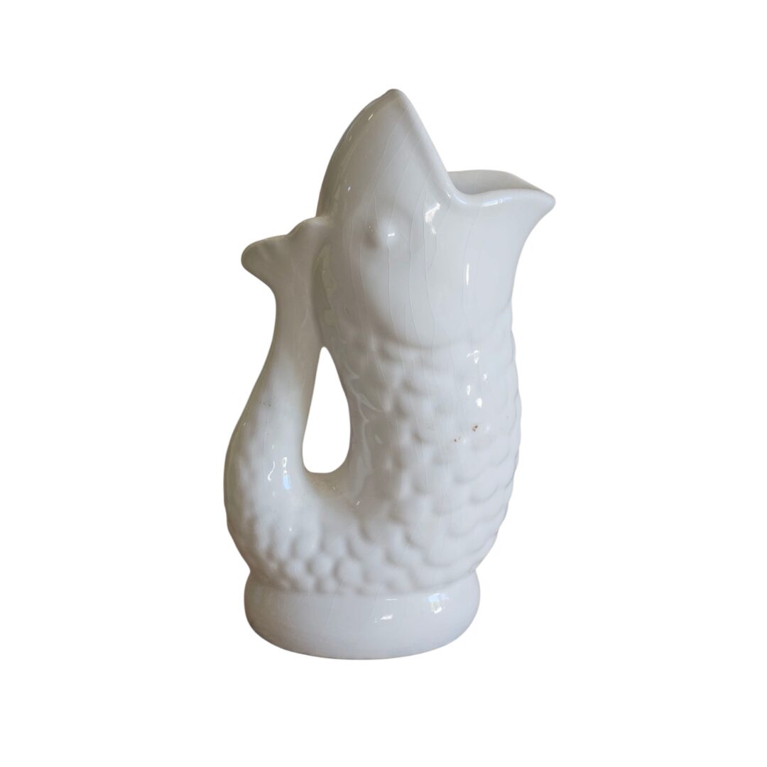 les-ottomans-fisch-vaso-wasserkaraffe-vase-aus-wei-er-keramik image 1