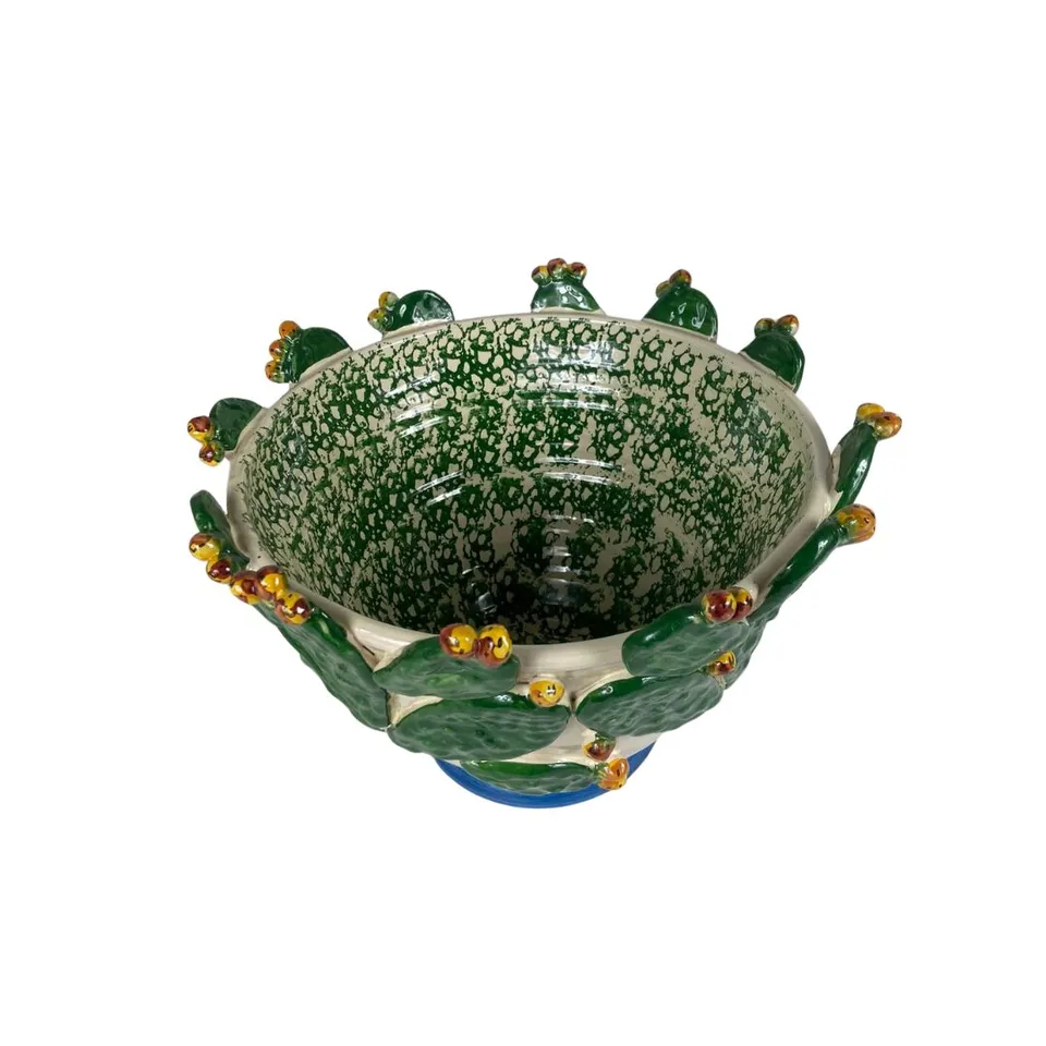 les-ottomans-sicilian-summer-salatsch-ssel-keramik-cactus-handbemalt image 1