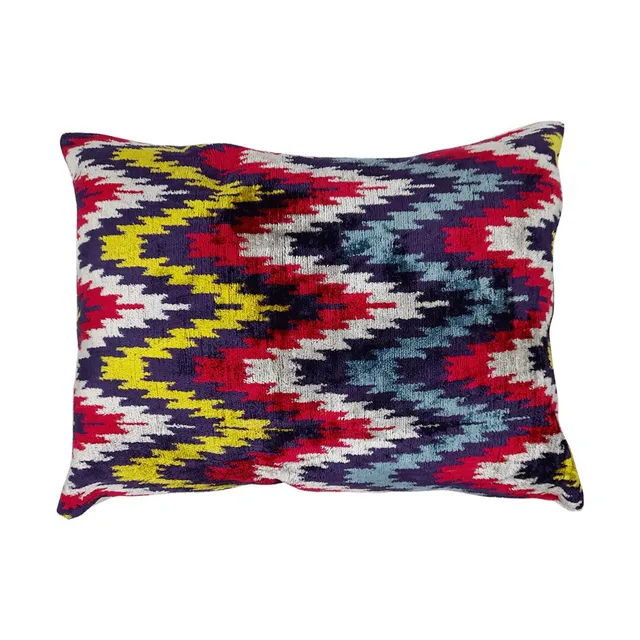 les-ottomans-kissenbezug-seidensamt-double-face-ikat image 1