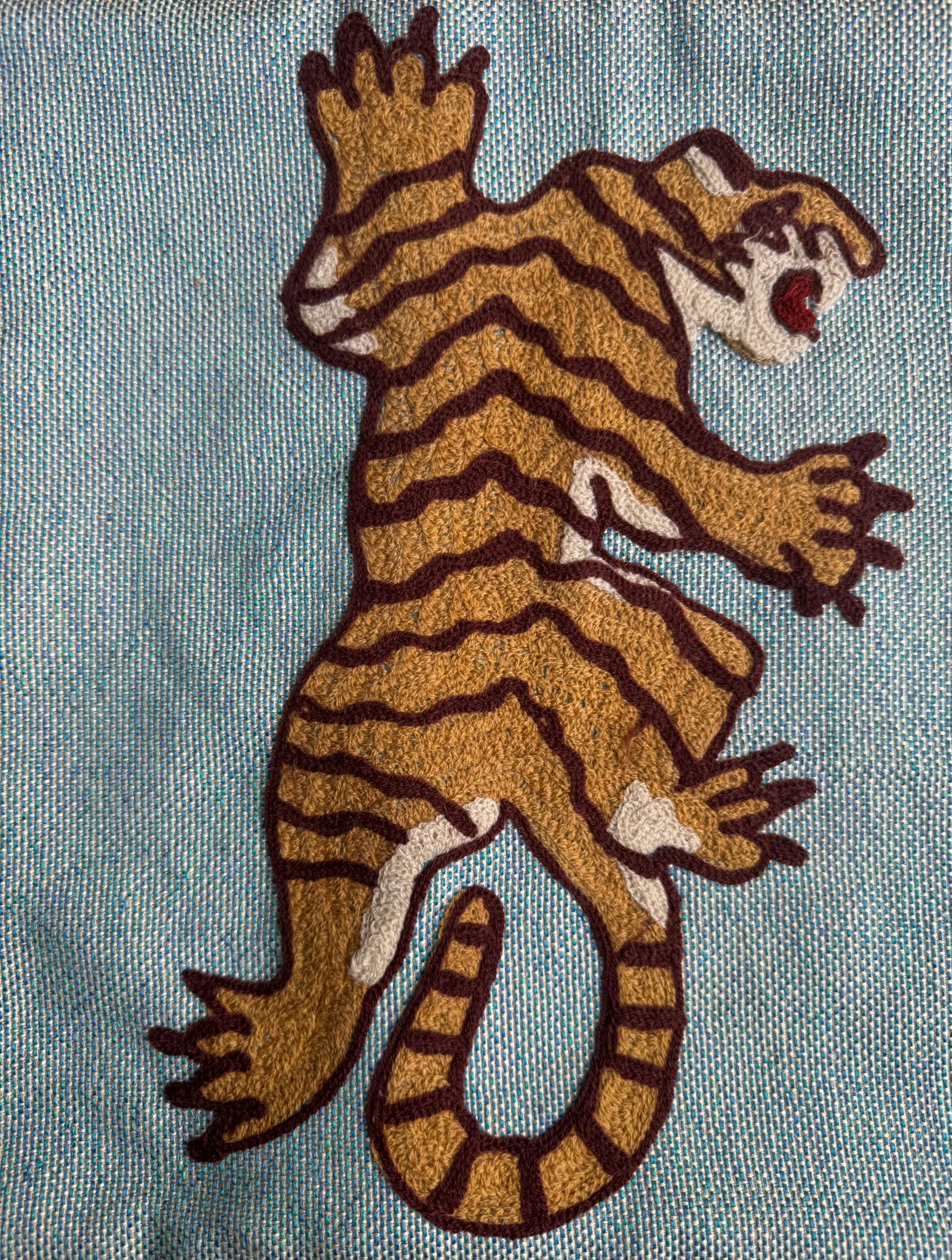 les-ottomans-tiger-federa-kissenbezug-baumwolle-bestickt image 2