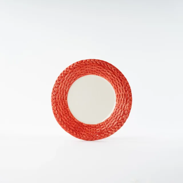 les-ottomans-wicker-dessertteller-keramik-handbemalt image 1