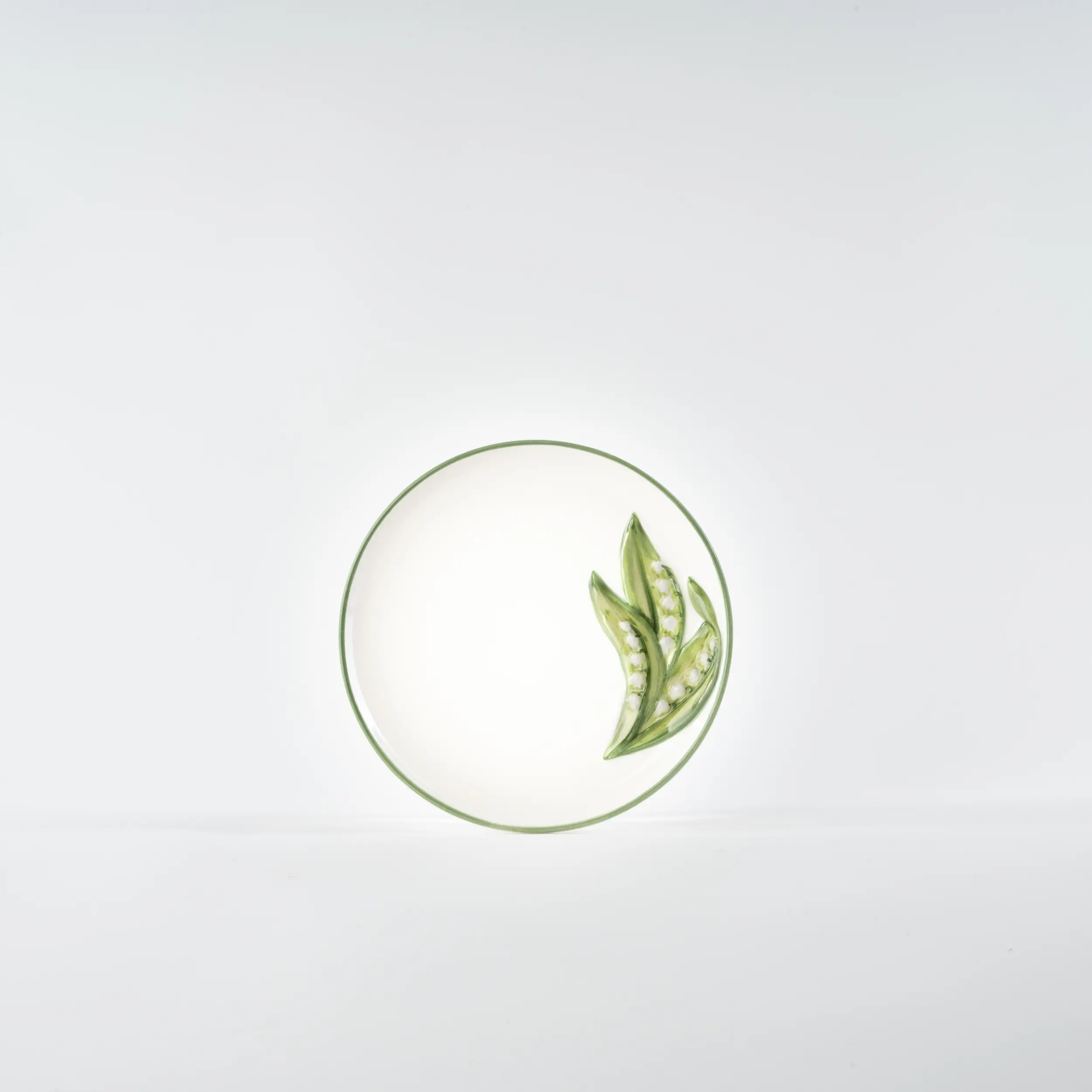 les-ottomans-lily-of-the-valley-dessertteller-keramik-handbemalt image 1