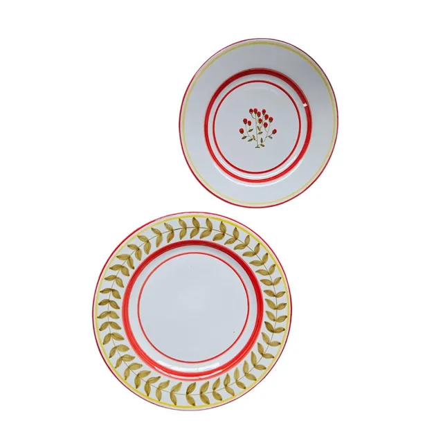 les-ottomans-keramikteller-floral-handbemalt-set-2 image 1