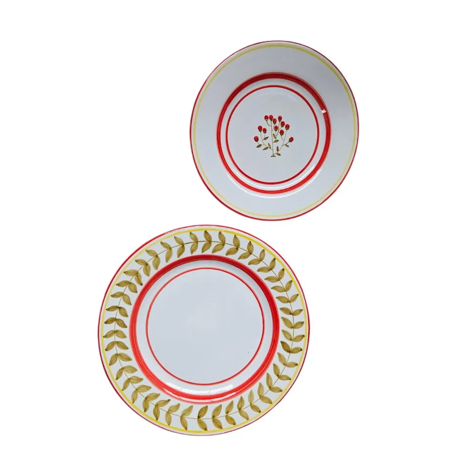 les-ottomans-keramikteller-floral-handbemalt-set-2 image 1