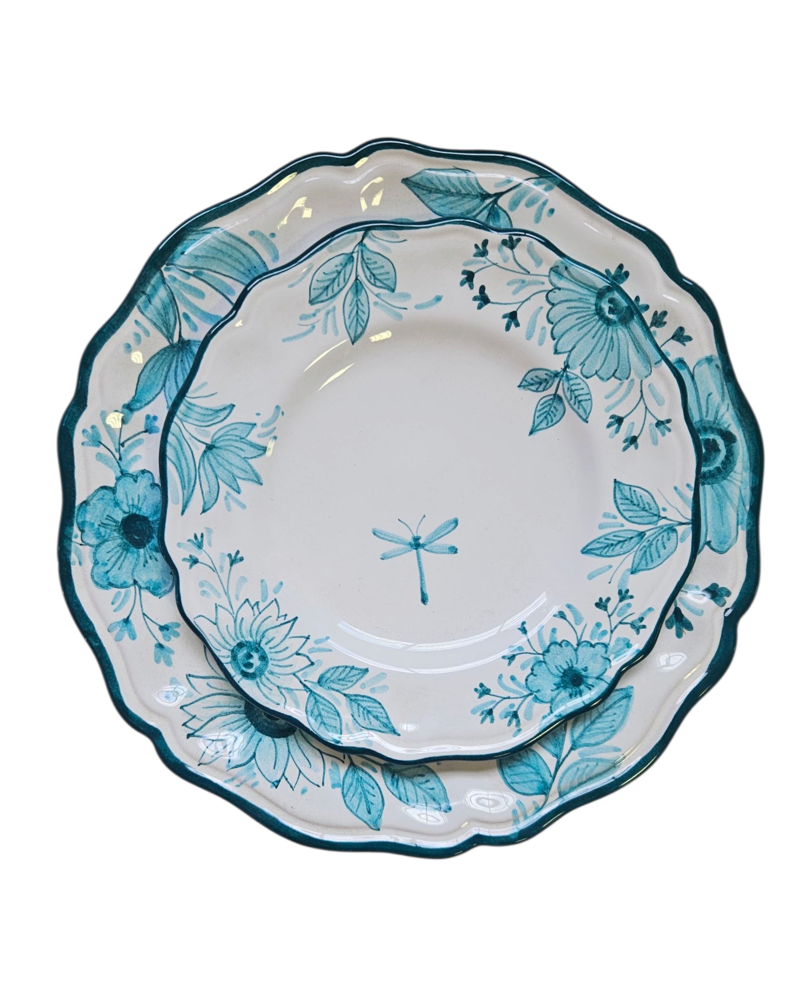 les-ottomans-fiori-blu-teller-set-flachteller-dessertteller-keramik image 3