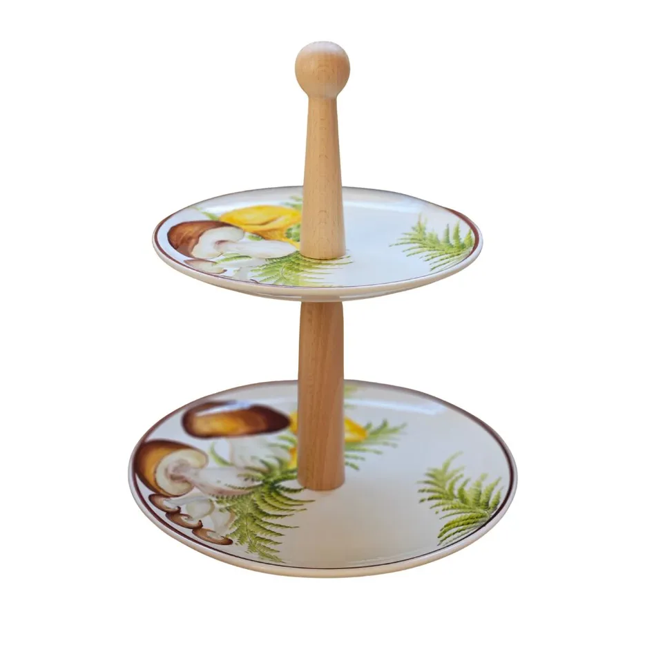 les-ottomans-alzata-per-dolci-in-keramik-pilz-form-handbemalt image 1