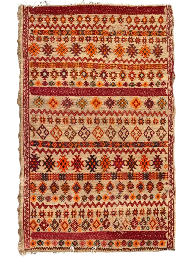 les-ottomans-handmade-vintage-mauritanian-mats-strohmatte image 1