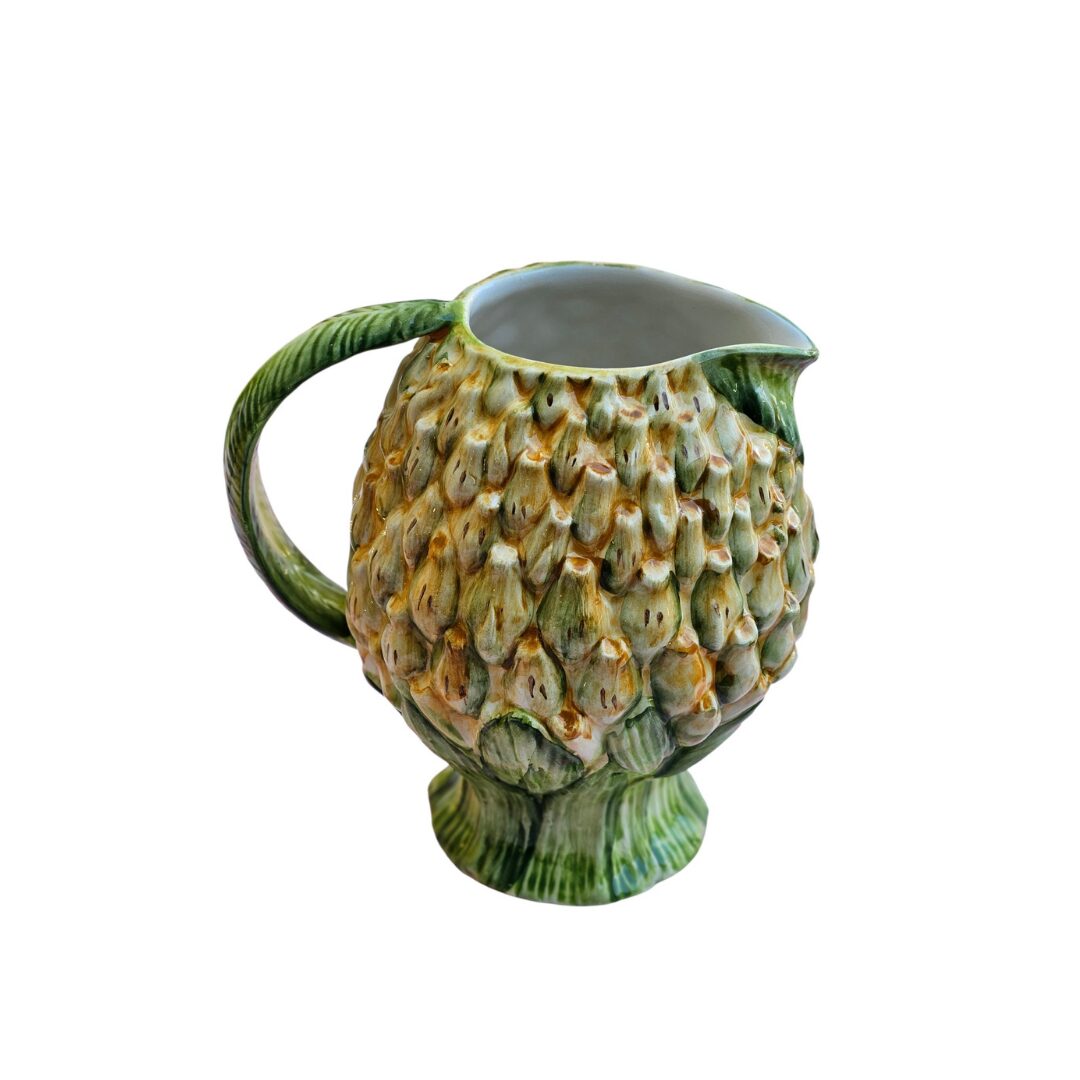 les-ottomans-kanne-ananas-handbemalte-keramik-kanne-vase image 1