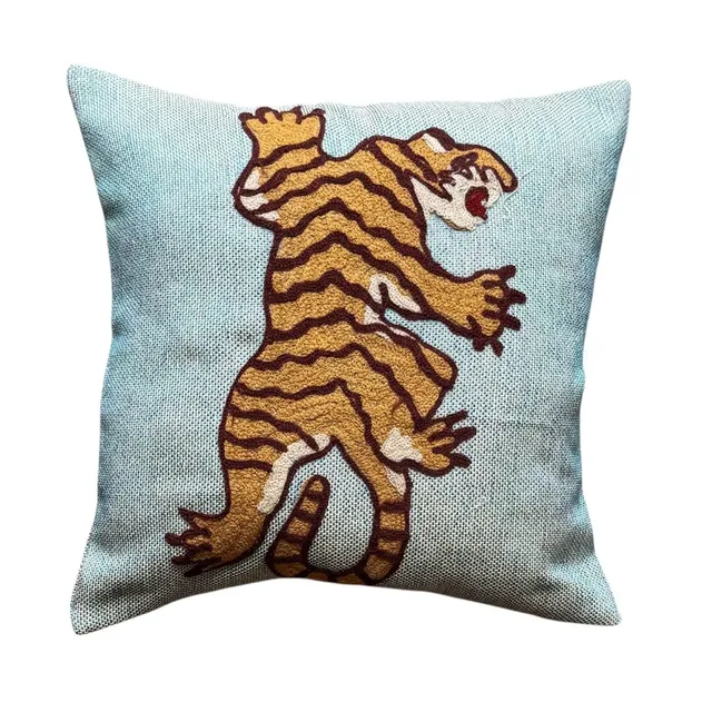 les-ottomans-tiger-federa-kissenbezug-baumwolle-bestickt image 1