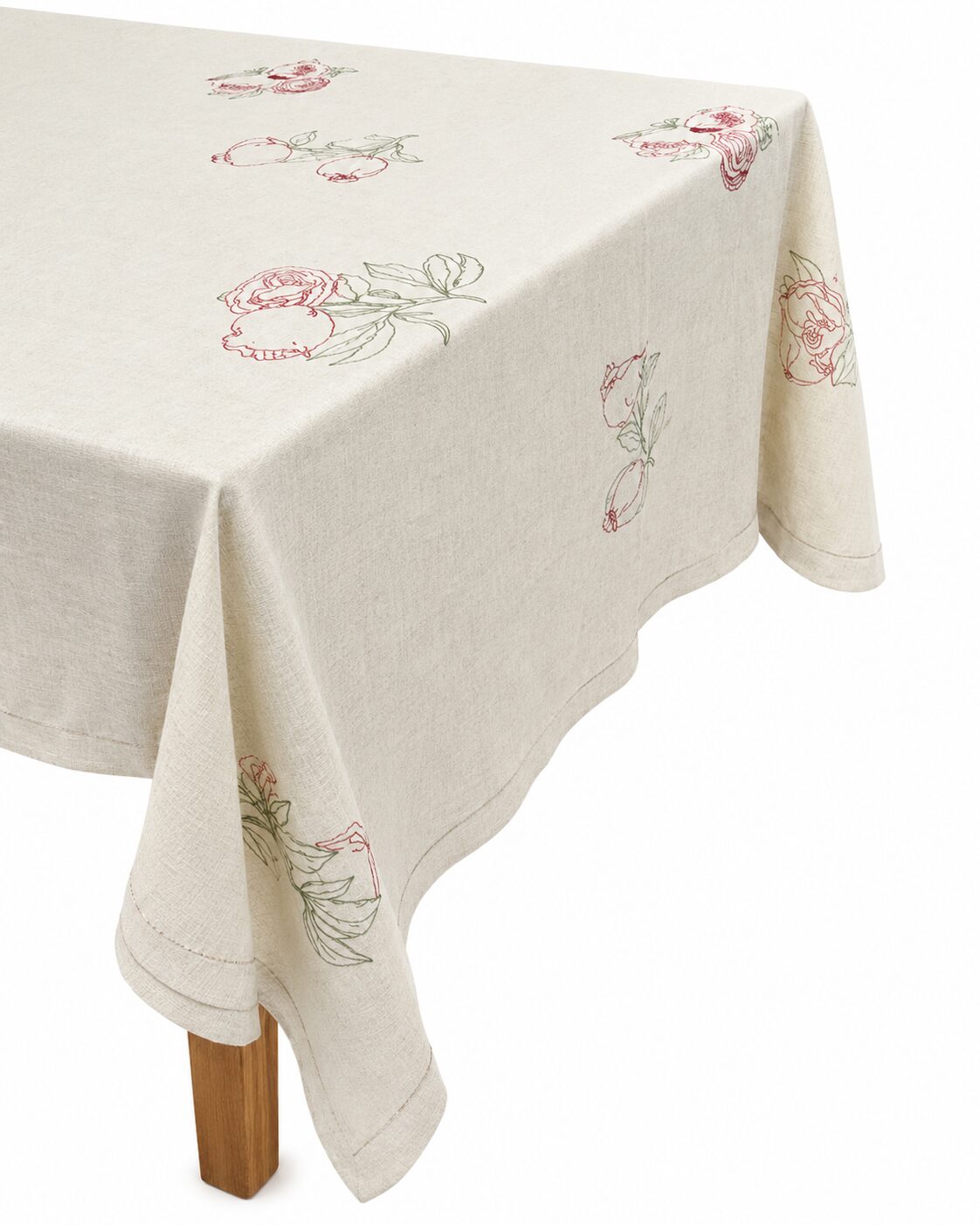 les-ottomans-tischdecke-leinen-bestickt-floral-ebt23 image 1