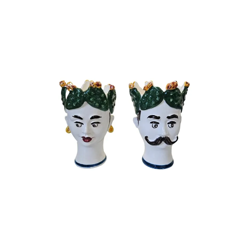 les-ottomans-sicily-sculpture-vase-scu08s-keramik-handbemalt image 1