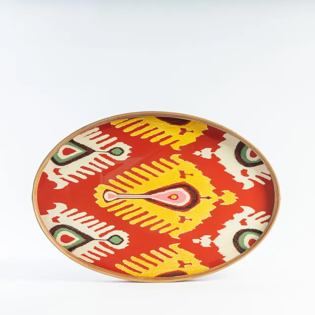les-ottomans-it18-tablett-aus-eisen-handbemalt-ikat image 1