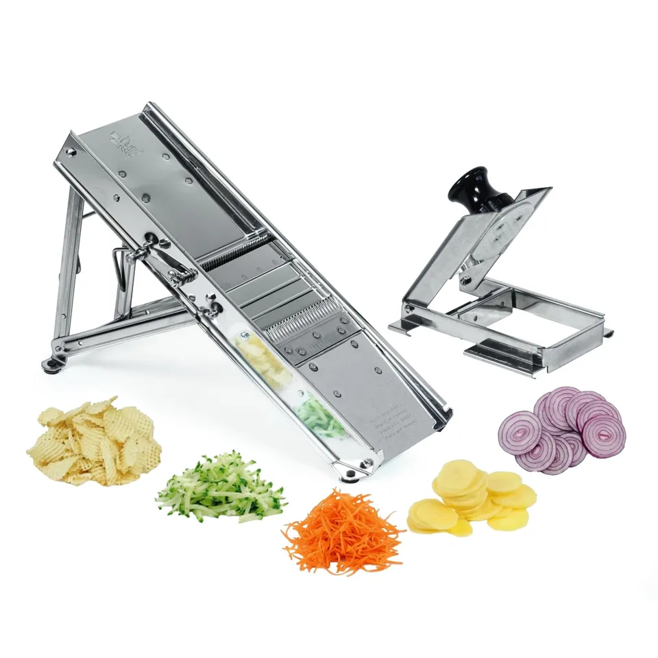 louis-tellier-edelstahl-mandoline-mit-schlitten-25-x-12-x-7-cm-3-10-mm image 1