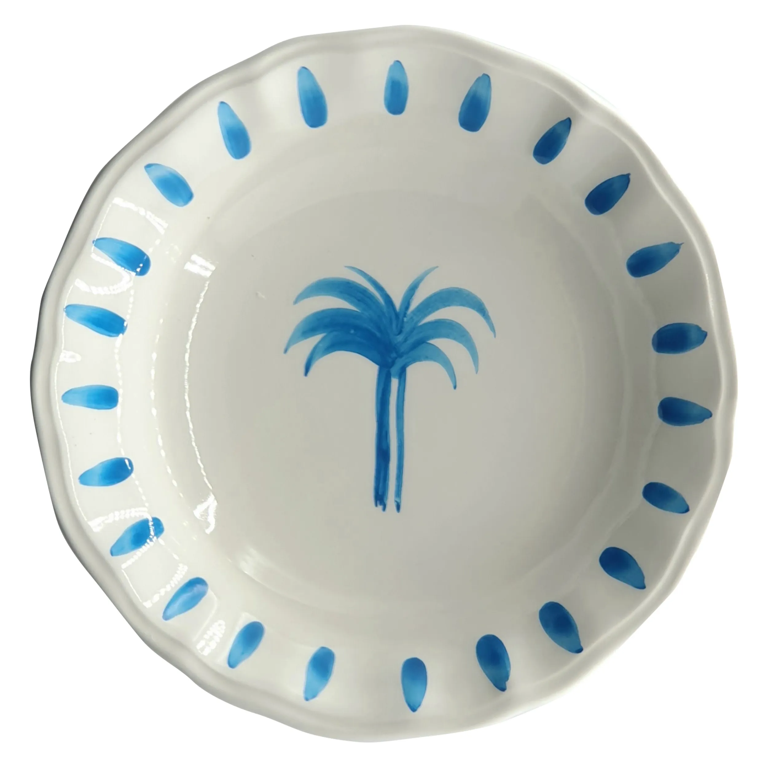 les-ottomans-sch-ssel-keramik-palms-blau-handbemalt-tpc04 image 1
