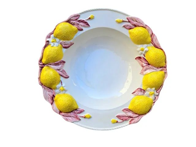les-ottomans-lmnp03-pasta-teller-keramik-limoni-rosa-handbemalt image 1
