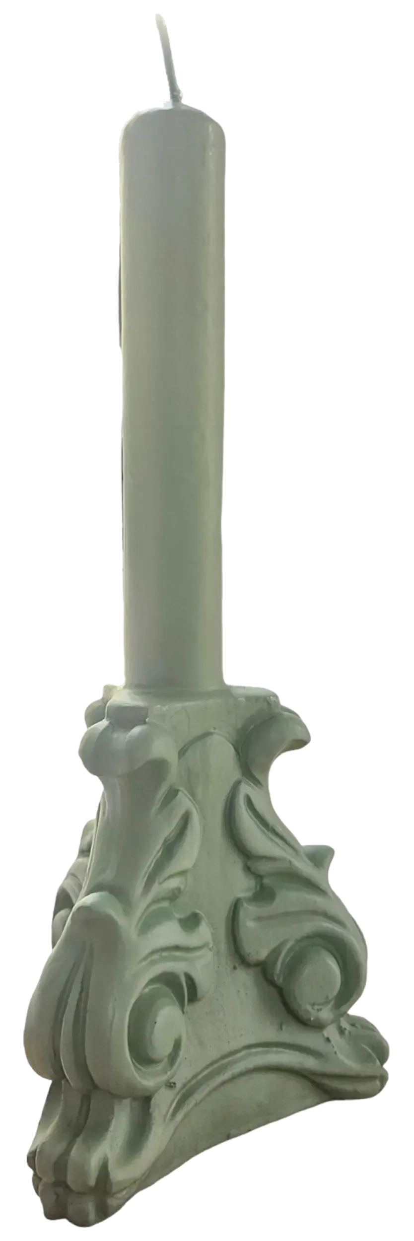 les-ottomans-kerze-kandelaber-gr-n-handbemalt image 1