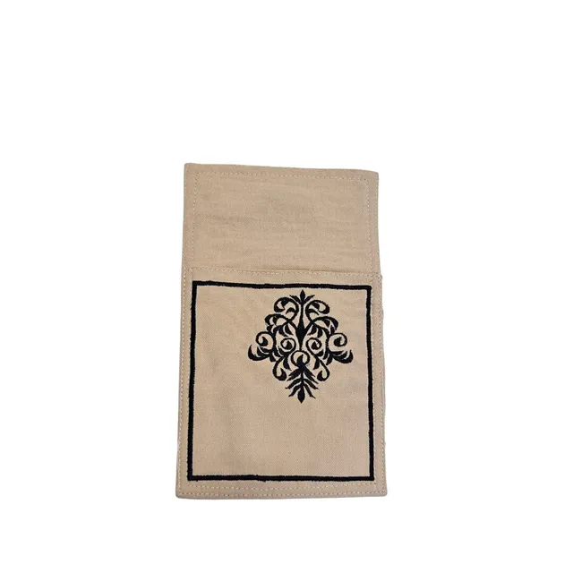 les-ottomans-bestecktasche-pochette-handbestickt-aus-baumwolle-f-r-besteck-servi image 1