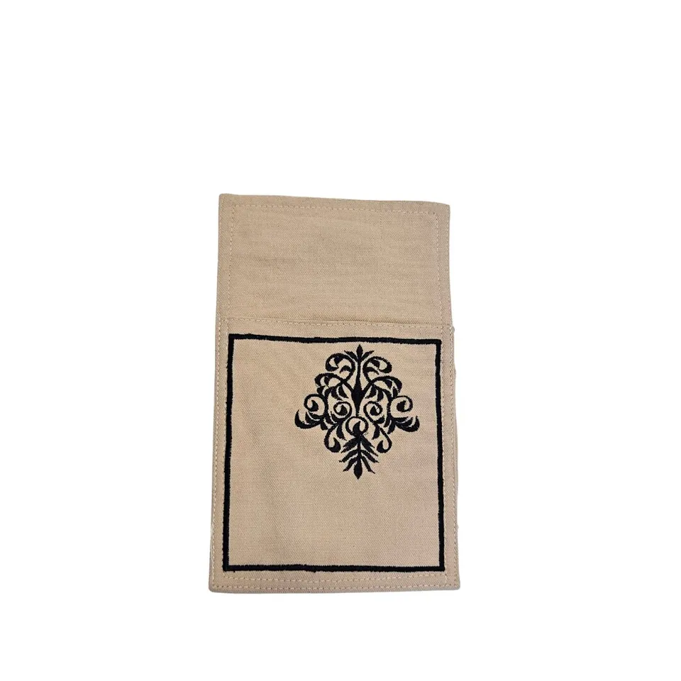 les-ottomans-bestecktasche-pochette-handbestickt-aus-baumwolle-f-r-besteck-servi image 1